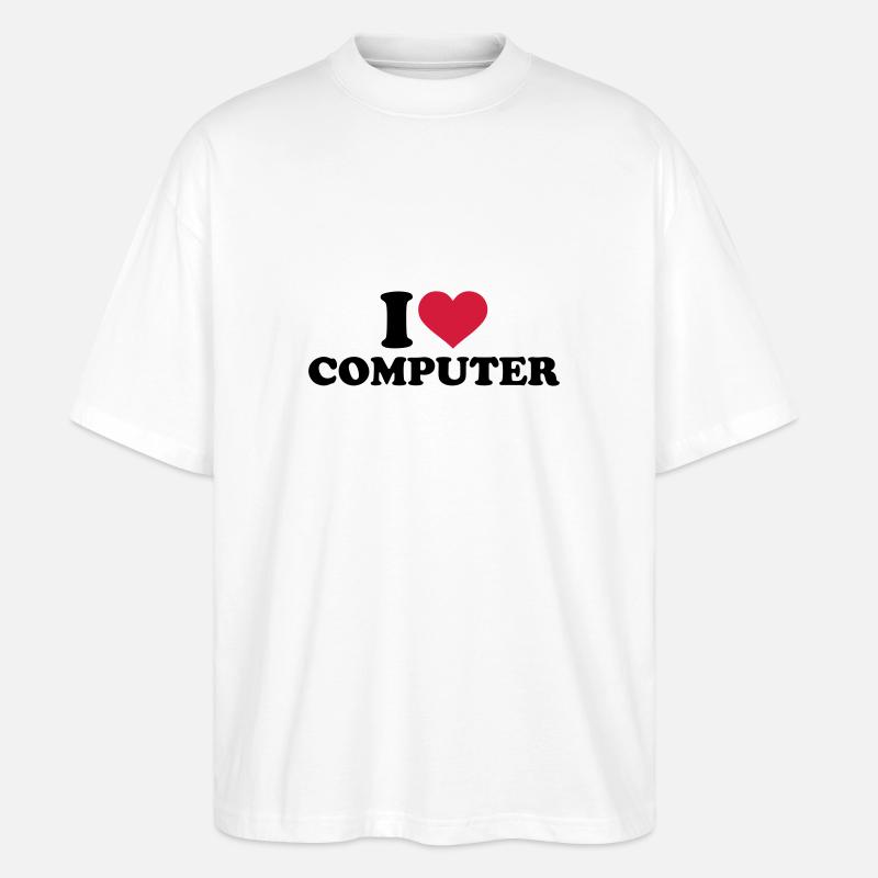 Computer - Stanley/Stella Oversized Unisex Bio T-Shirt Blaster 2.0 - Weiß
