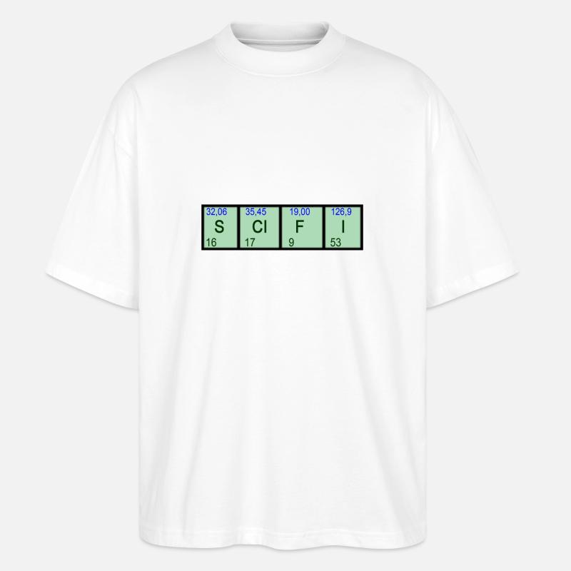 SCIFI Elemente - Stanley/Stella Oversized Unisex Bio T-Shirt Blaster 2.0 - Weiß