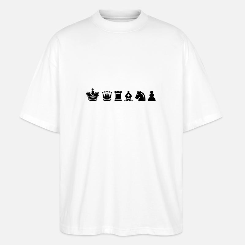 Schach - Stanley/Stella Oversized Unisex Bio T-Shirt Blaster 2.0 - Weiß