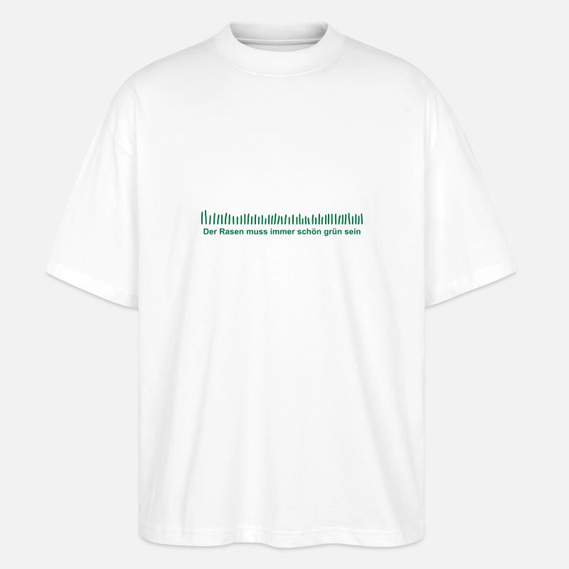 Der Rasen - Stanley/Stella Oversized Unisex Bio T-Shirt Blaster 2.0 - Weiß