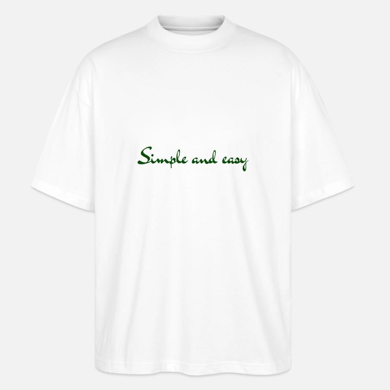 Simple and easy - Stanley/Stella Oversized Unisex Bio T-Shirt Blaster 2.0 - Weiß