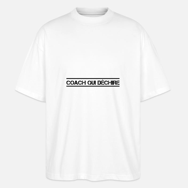 Coach Wer - Stanley/Stella Oversized Unisex Bio T-Shirt Blaster 2.0 - Weiß