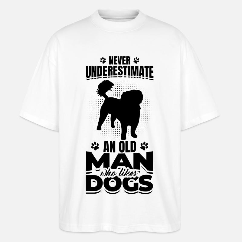 Hundeopa - Stanley/Stella Oversized Unisex Bio T-Shirt Blaster 2.0 - Weiß