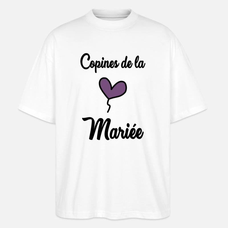FREUNDINNEN DER BRAUT - Stanley/Stella Oversized Unisex Bio T-Shirt Blaster 2.0 - Weiß