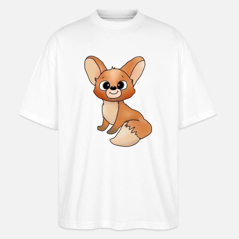 Füchschen - Stanley/Stella Oversized Unisex Bio T-Shirt Blaster 2.0 - Weiß