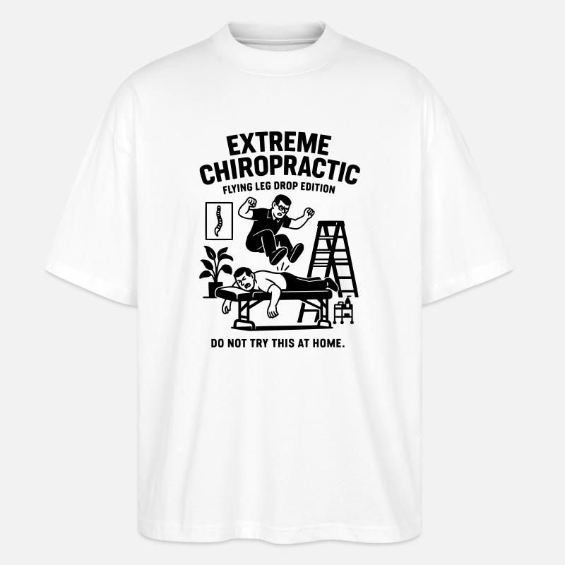 chiropraktiker physio wirbelsäule behandlung - Stanley/Stella Oversized Unisex Bio T-Shirt Blaster 2.0 - Weiß