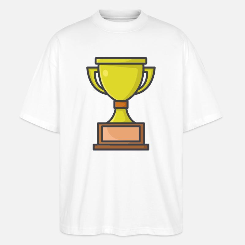 Trophäe - Stanley/Stella Oversized Unisex Bio T-Shirt Blaster 2.0 - Weiß