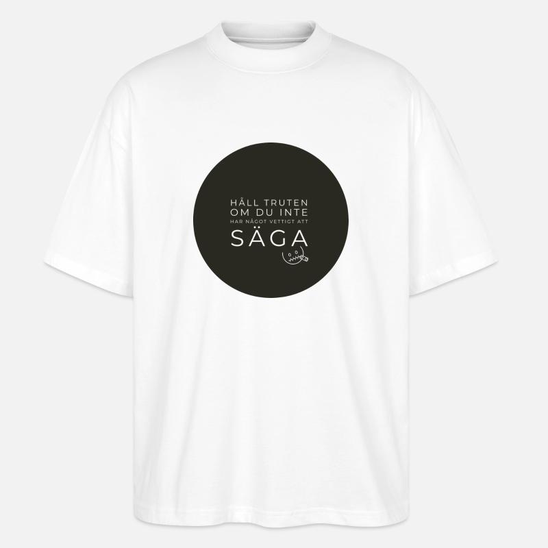 Tenez l’intestin - T-shirt bio Blaster 2.0 coupe oversize Stanley/Stella Unisexe - blanc