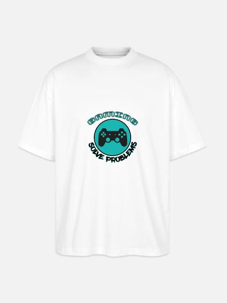 Gaming - Stanley/Stella Oversized Unisex Organic T-shirt Blaster 2.0 - white