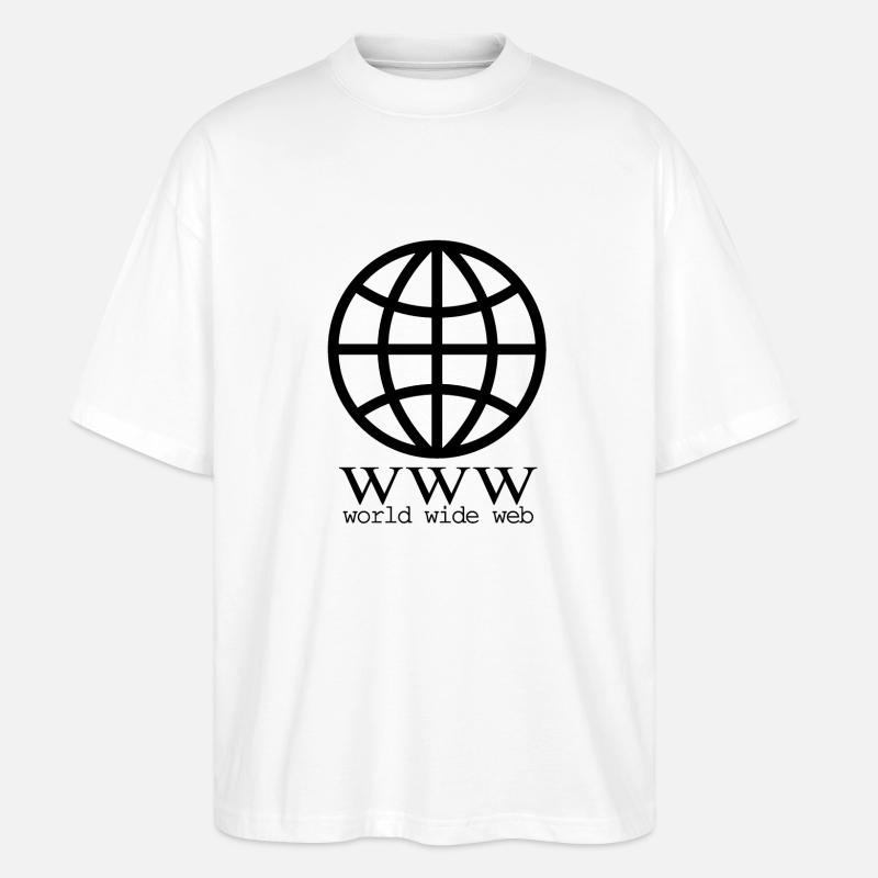 internet globe - Internet Globe - T-shirt bio Blaster 2.0 coupe oversize Stanley/Stella Unisexe - blanc