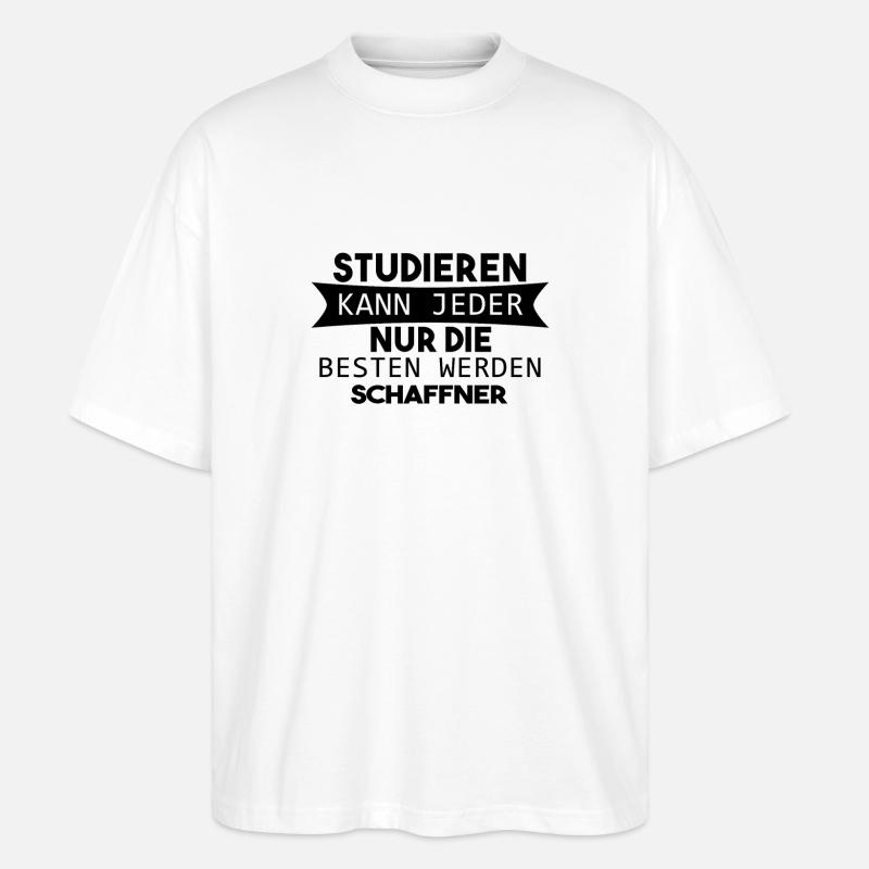 Schaffner Geschenk - Stanley/Stella Oversized Unisex Bio T-Shirt Blaster 2.0 - Weiß