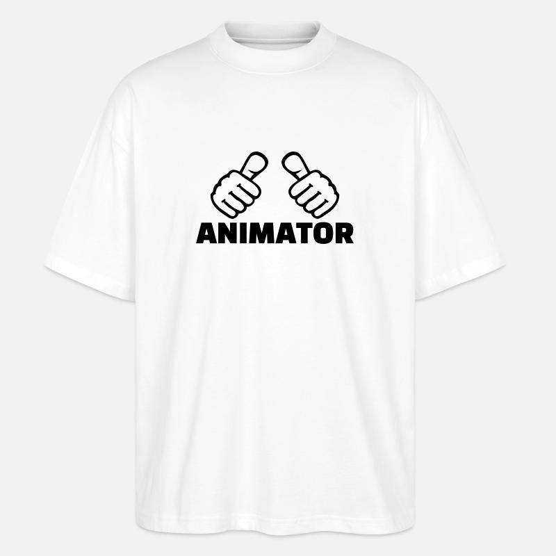 Animateur - Stanley/Stella Oversized Unisex Bio T-Shirt Blaster 2.0 - Weiß
