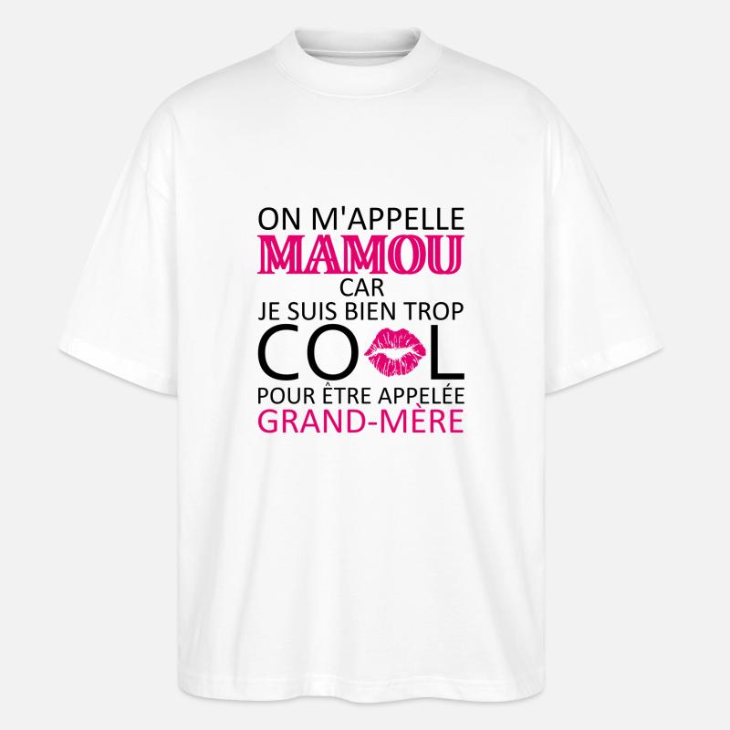 on m'appelle mamou - Stanley/Stella Oversized Unisex Bio T-Shirt Blaster 2.0 - Weiß