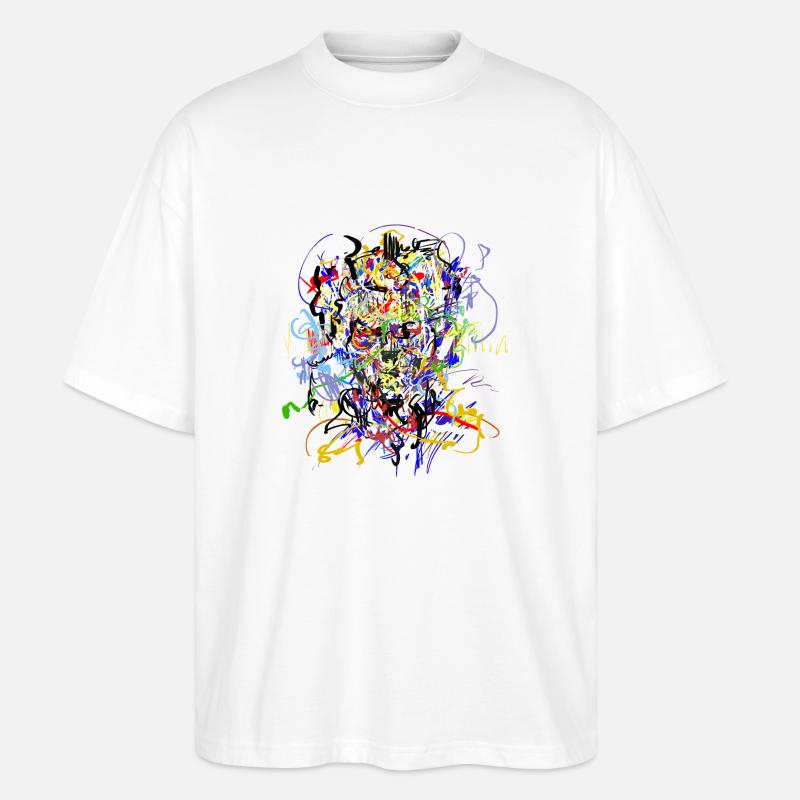 abstrakt - Stanley/Stella Oversized Unisex Bio T-Shirt Blaster 2.0 - Weiß
