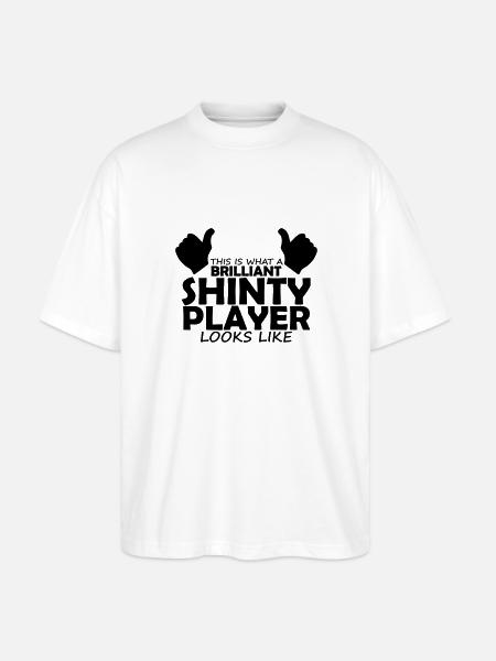 brilliant shinty player - Stanley/Stella Oversized Unisex Organic T-shirt Blaster 2.0 - white