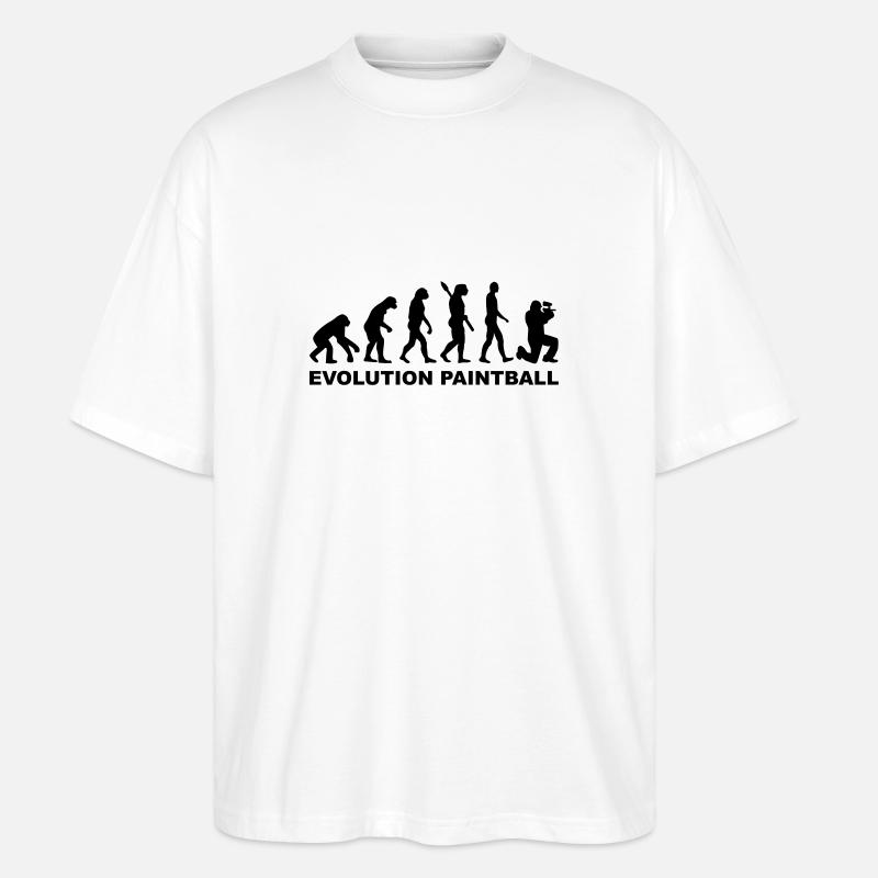 Paintball - Stanley/Stella Oversized Unisex Bio T-Shirt Blaster 2.0 - Weiß