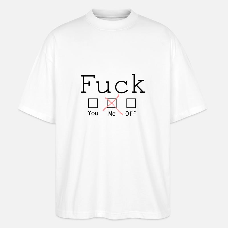Fuck me! 2c - T-shirt bio Blaster 2.0 coupe oversize Stanley/Stella Unisexe - blanc