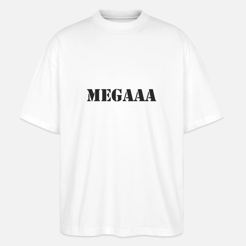 Mega - Stanley/Stella Oversized Unisex Bio T-Shirt Blaster 2.0 - Weiß