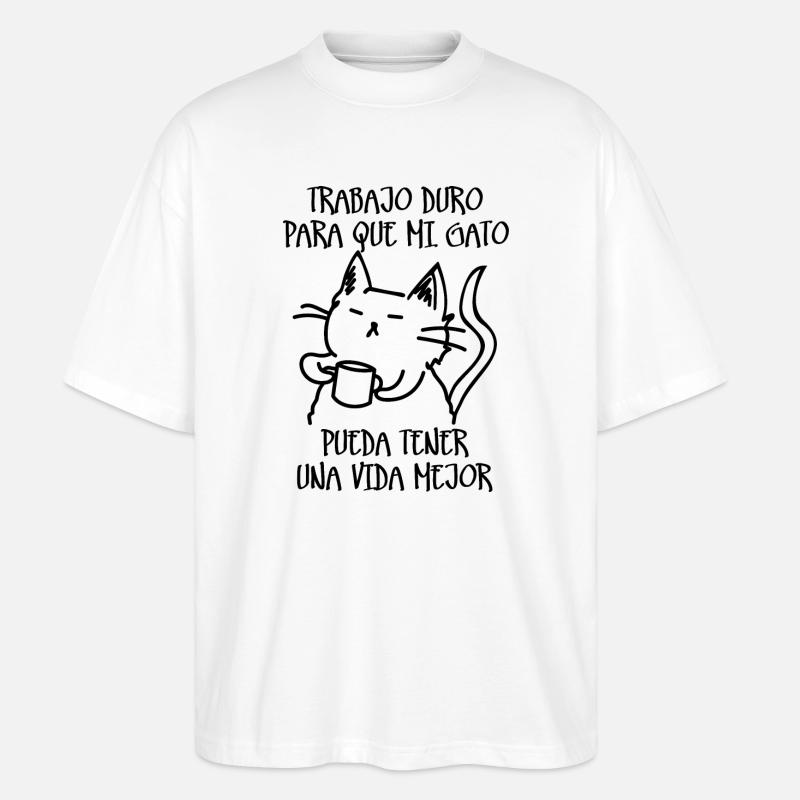 Harte Arbeit - Stanley/Stella Oversized Unisex Bio T-Shirt Blaster 2.0 - Weiß