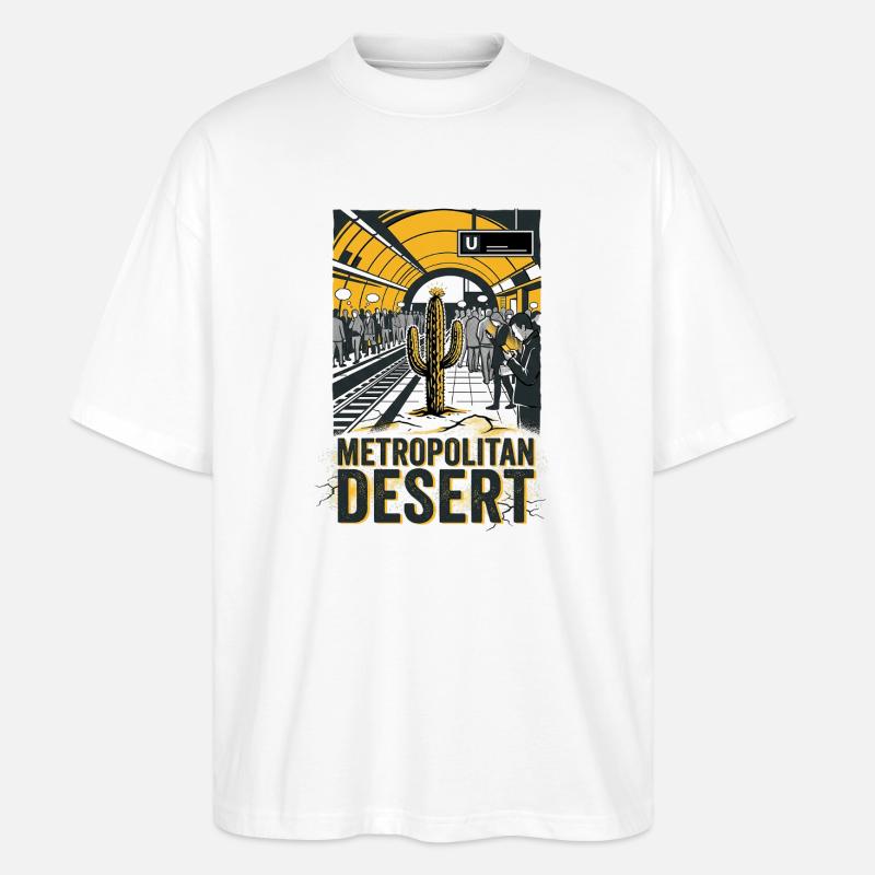 Metropolitan Desert - Stanley/Stella Oversized Unisex Bio T-Shirt Blaster 2.0 - Weiß