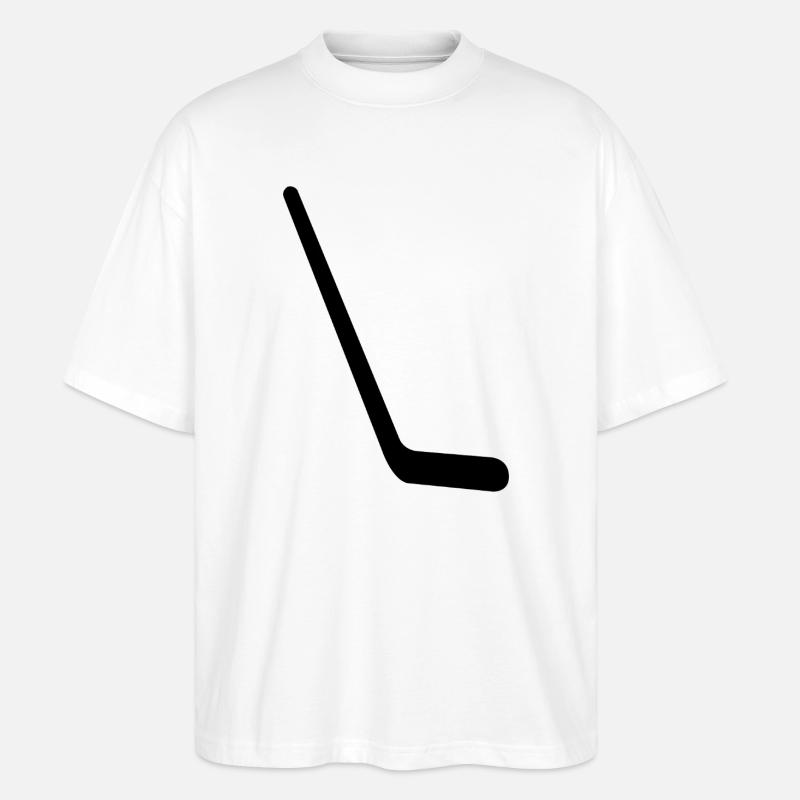 Hockeyschläger - Stanley/Stella Oversized Unisex Bio T-Shirt Blaster 2.0 - Weiß