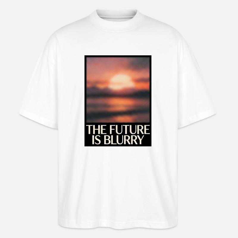 L’avenir est flou - T-shirt bio Blaster 2.0 coupe oversize Stanley/Stella Unisexe - blanc