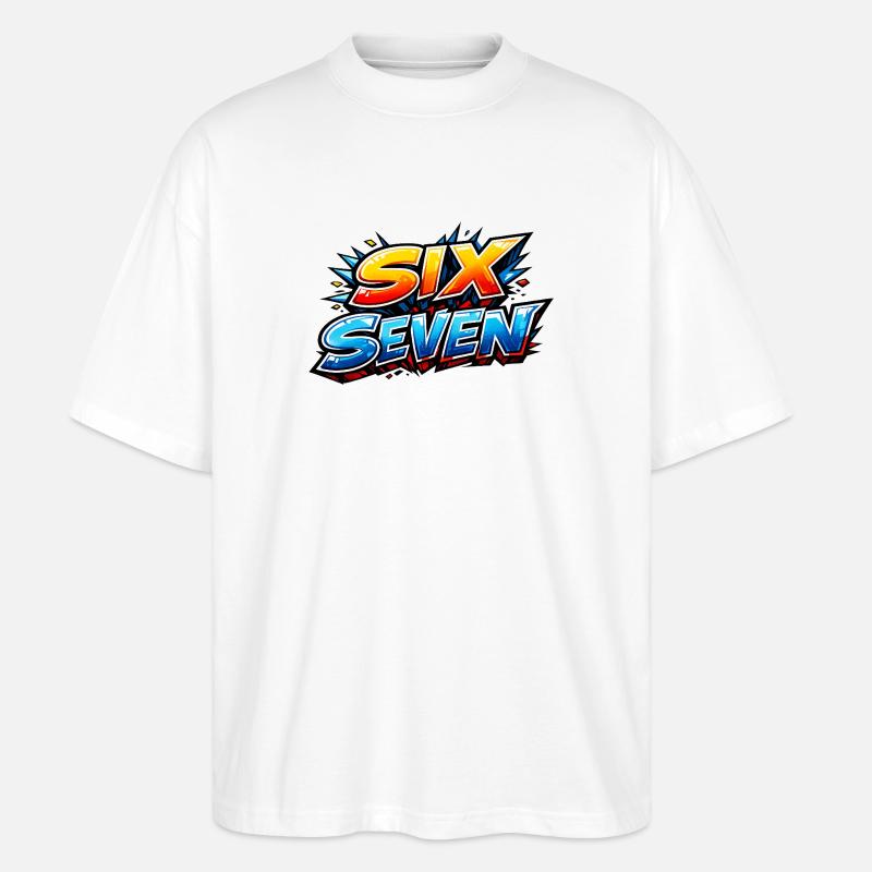 67 SIXSEVEN - Stanley/Stella Oversized Unisex Bio T-Shirt Blaster 2.0 - Weiß