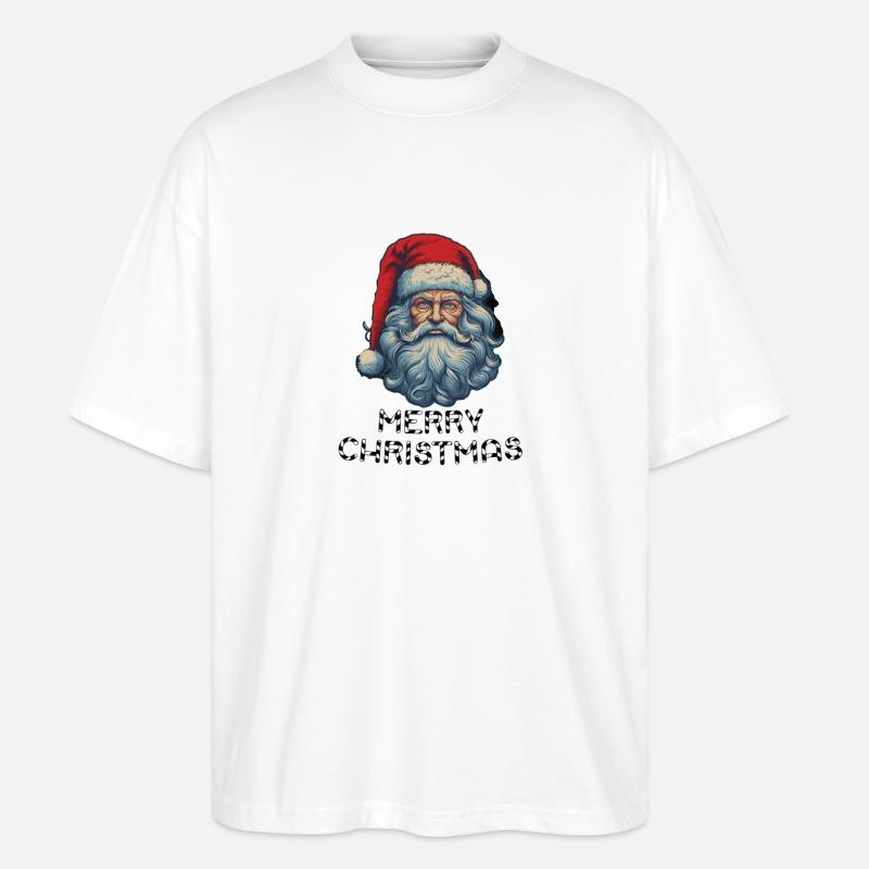 Weihnachtsmann - Marry Christmas - Stanley/Stella Oversized Unisex Bio T-Shirt Blaster 2.0 - Weiß