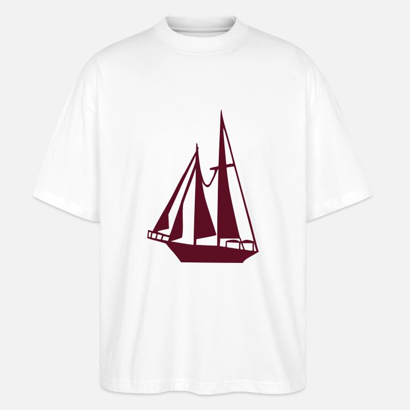 Bateau - Voilier - T-shirt bio Blaster 2.0 coupe oversize Stanley/Stella Unisexe - blanc