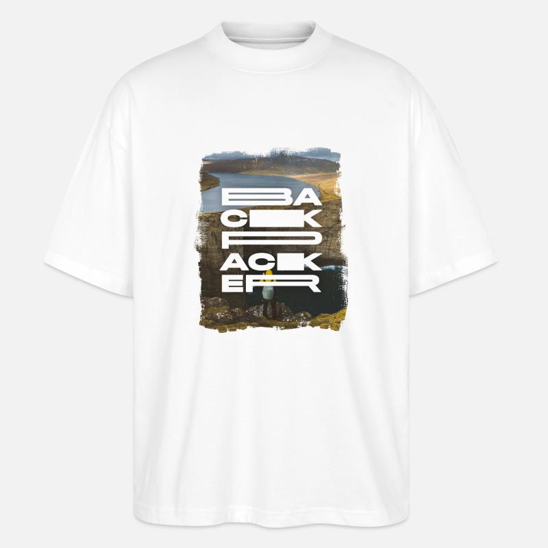 Backpacker - Stanley/Stella Oversized Unisex Bio T-Shirt Blaster 2.0 - Weiß