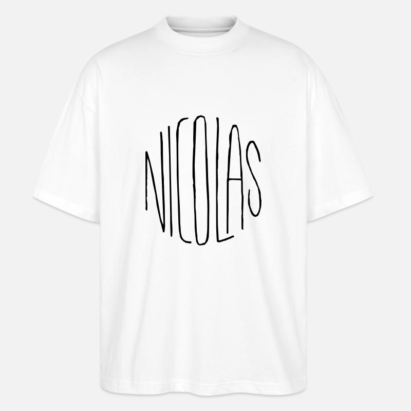 Nicolas Geschenk - Stanley/Stella Oversized Unisex Bio T-Shirt Blaster 2.0 - Weiß