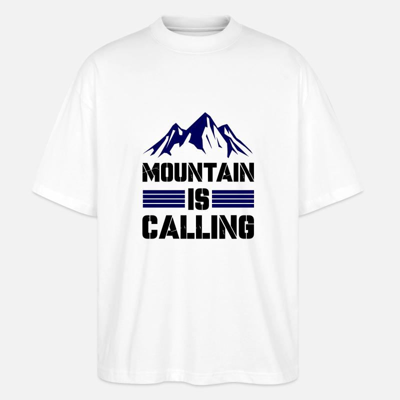 mountain adventure is calling - Stanley/Stella Oversized Unisex Bio T-Shirt Blaster 2.0 - Weiß