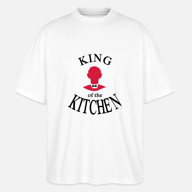 Tablier de chef - T-shirt bio Blaster 2.0 coupe oversize Stanley/Stella Unisexe - blanc
