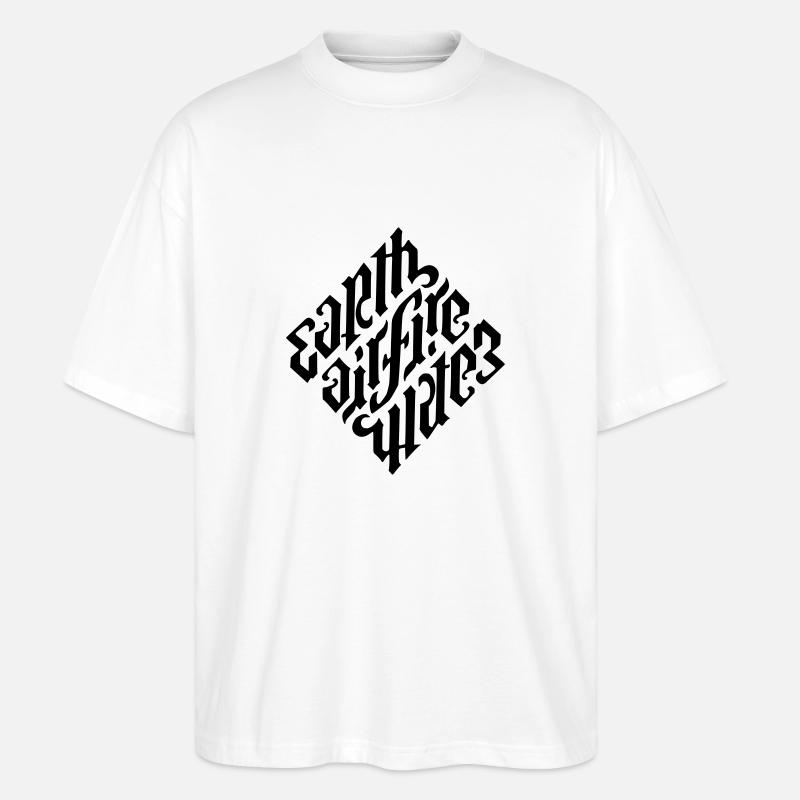 illuminati diamond - Stanley/Stella Oversized Unisex Bio T-Shirt Blaster 2.0 - Weiß
