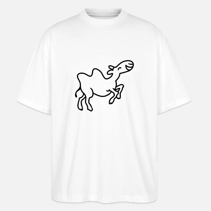 Camel s'amuse - ligne - T-shirt bio Blaster 2.0 coupe oversize Stanley/Stella Unisexe - blanc