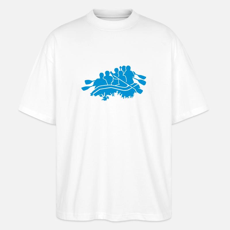 Rafting - Stanley/Stella Oversized Unisex Bio T-Shirt Blaster 2.0 - Weiß