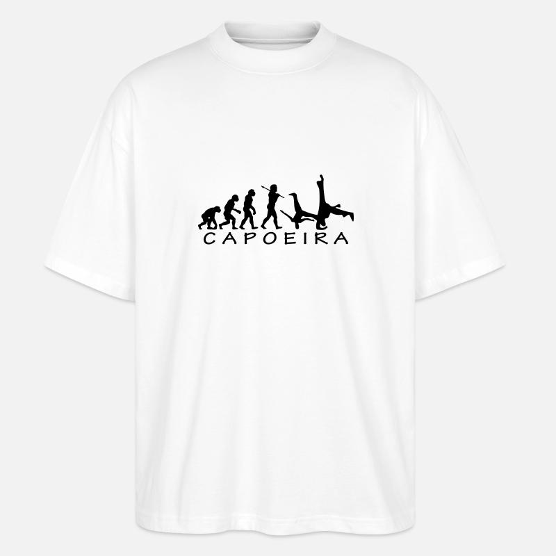 Capoeira Evolution - Stanley/Stella Oversized Unisex Organic T-shirt Blaster 2.0 - white