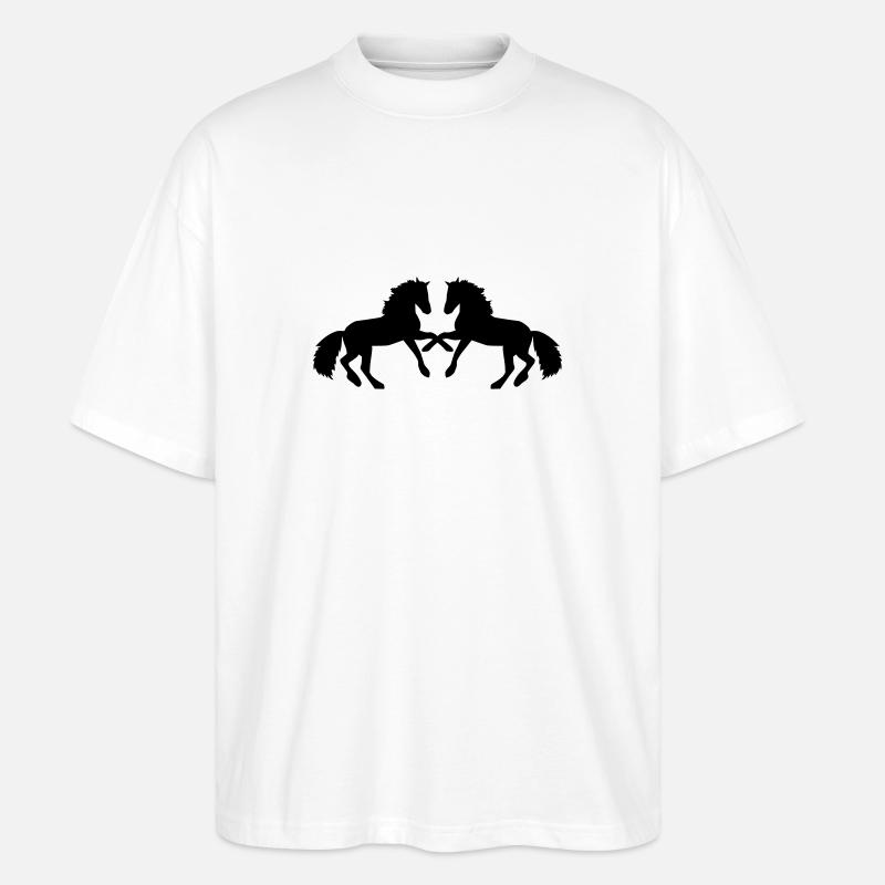 Cheval - T-shirt bio Blaster 2.0 coupe oversize Stanley/Stella Unisexe - blanc