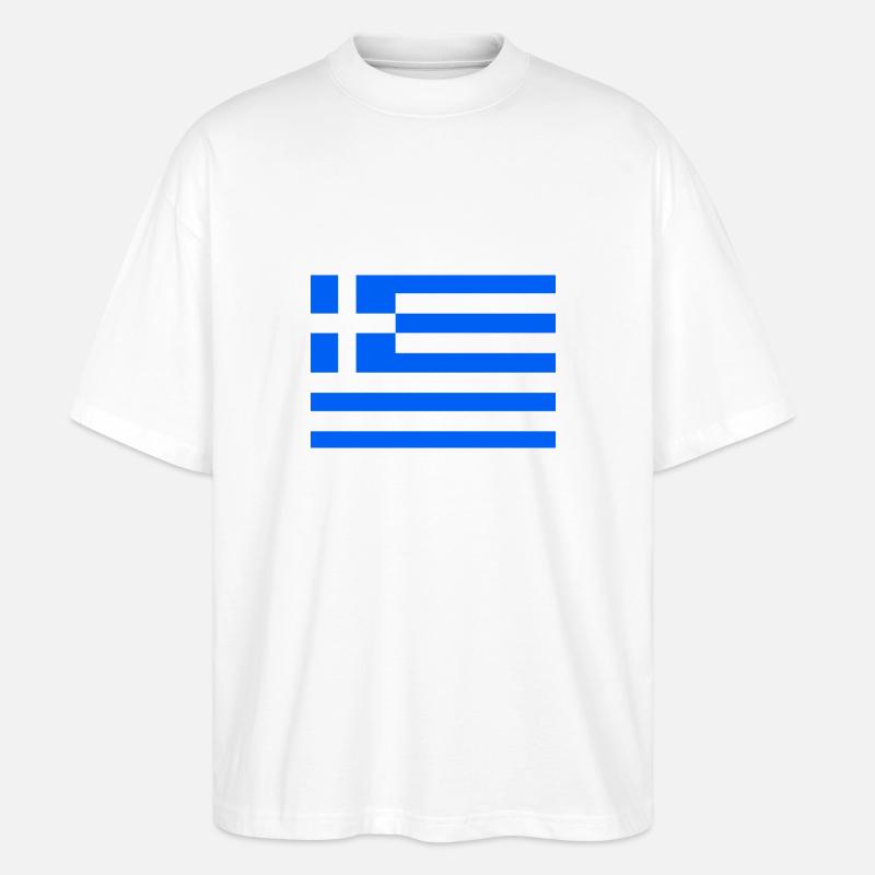 Grèce - T-shirt bio Blaster 2.0 coupe oversize Stanley/Stella Unisexe - blanc