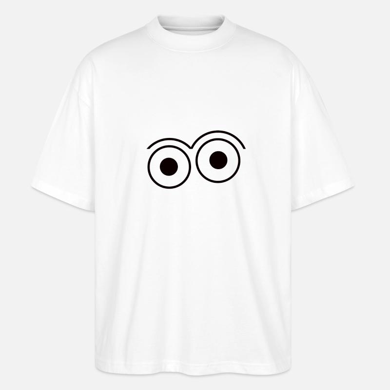Offene Augen (2) - Stanley/Stella Oversized Unisex Bio T-Shirt Blaster 2.0 - Weiß