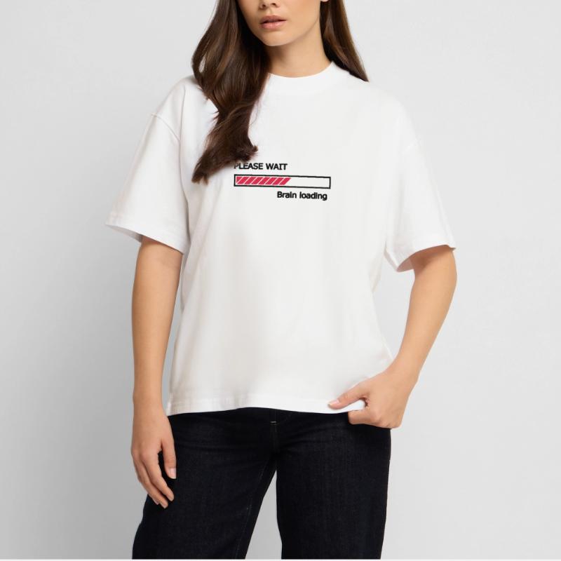 Please wait Brain loading progress bar Loading Bar Stanley/Stella Oversized Unisex Organic T-shirt Blaster 2.0