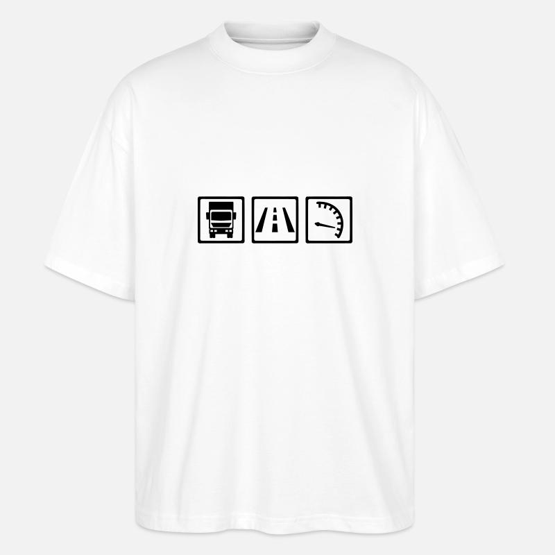LKW - Stanley/Stella Oversized Unisex Bio T-Shirt Blaster 2.0 - Weiß