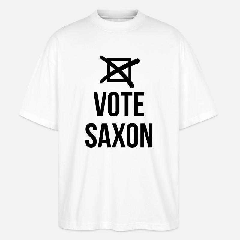 Vote Saxon - T-shirt bio Blaster 2.0 coupe oversize Stanley/Stella Unisexe - blanc