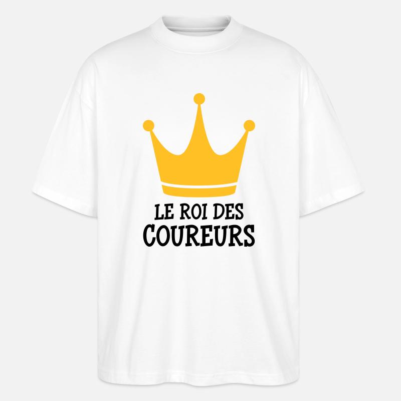 Course à Pied / Running / Jogging / Coureur - T-shirt bio Blaster 2.0 coupe oversize Stanley/Stella Unisexe - blanc