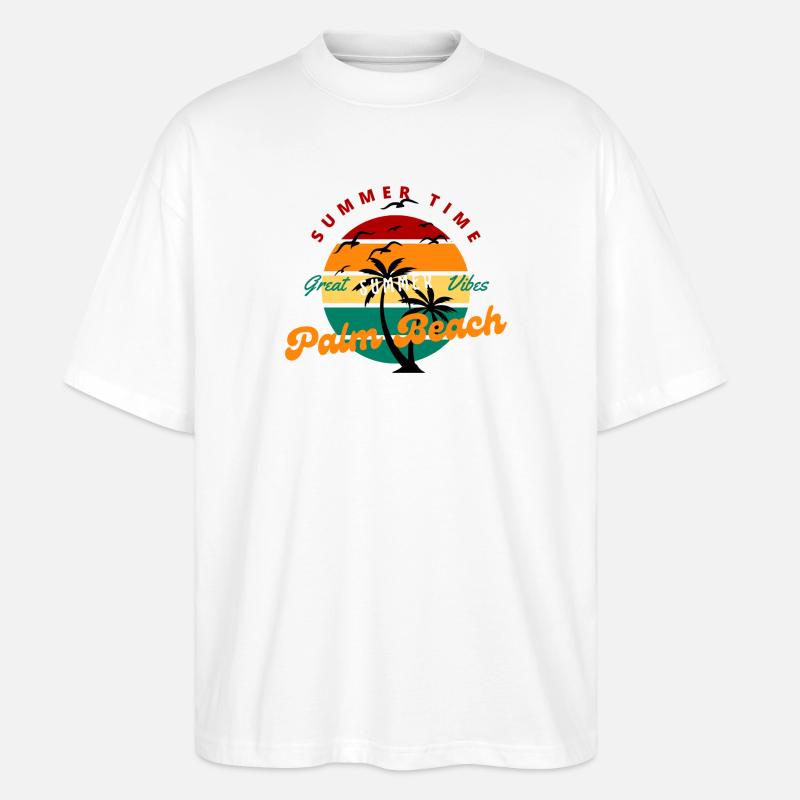 Great Summer - Stanley/Stella Oversized Unisex Bio T-Shirt Blaster 2.0 - Weiß