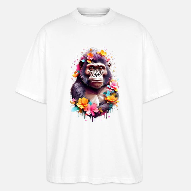 Gorille V1 24 05 - T-shirt bio Blaster 2.0 coupe oversize Stanley/Stella Unisexe - blanc
