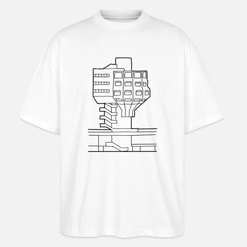 Bierpinsel à Steglitz - T-shirt bio Blaster 2.0 coupe oversize Stanley/Stella Unisexe - blanc