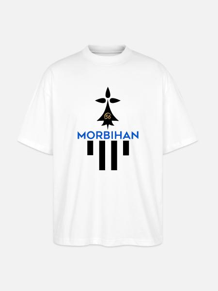Morbihan 56 logo - Stanley/Stella Oversized Unisex Organic T-shirt Blaster 2.0 - white