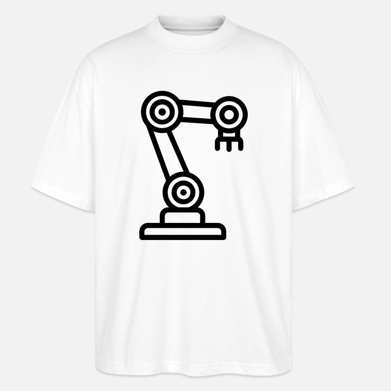 bras robot - T-shirt bio Blaster 2.0 coupe oversize Stanley/Stella Unisexe - blanc