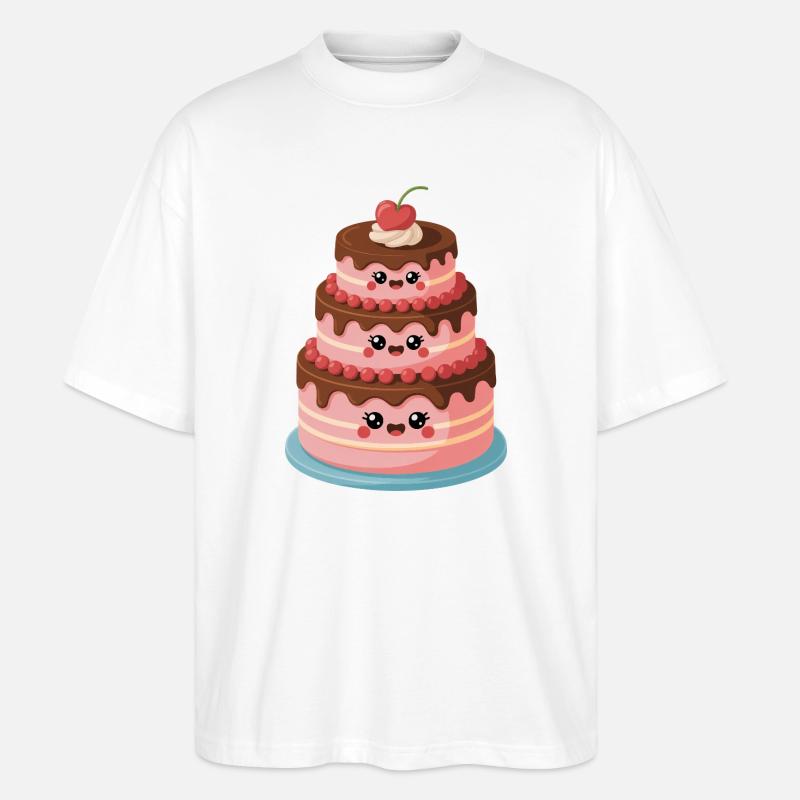 Cake Comic Cute - T-shirt bio Blaster 2.0 coupe oversize Stanley/Stella Unisexe - blanc